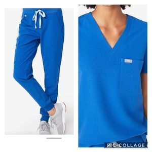 Figs Set - Royal Blue XXS